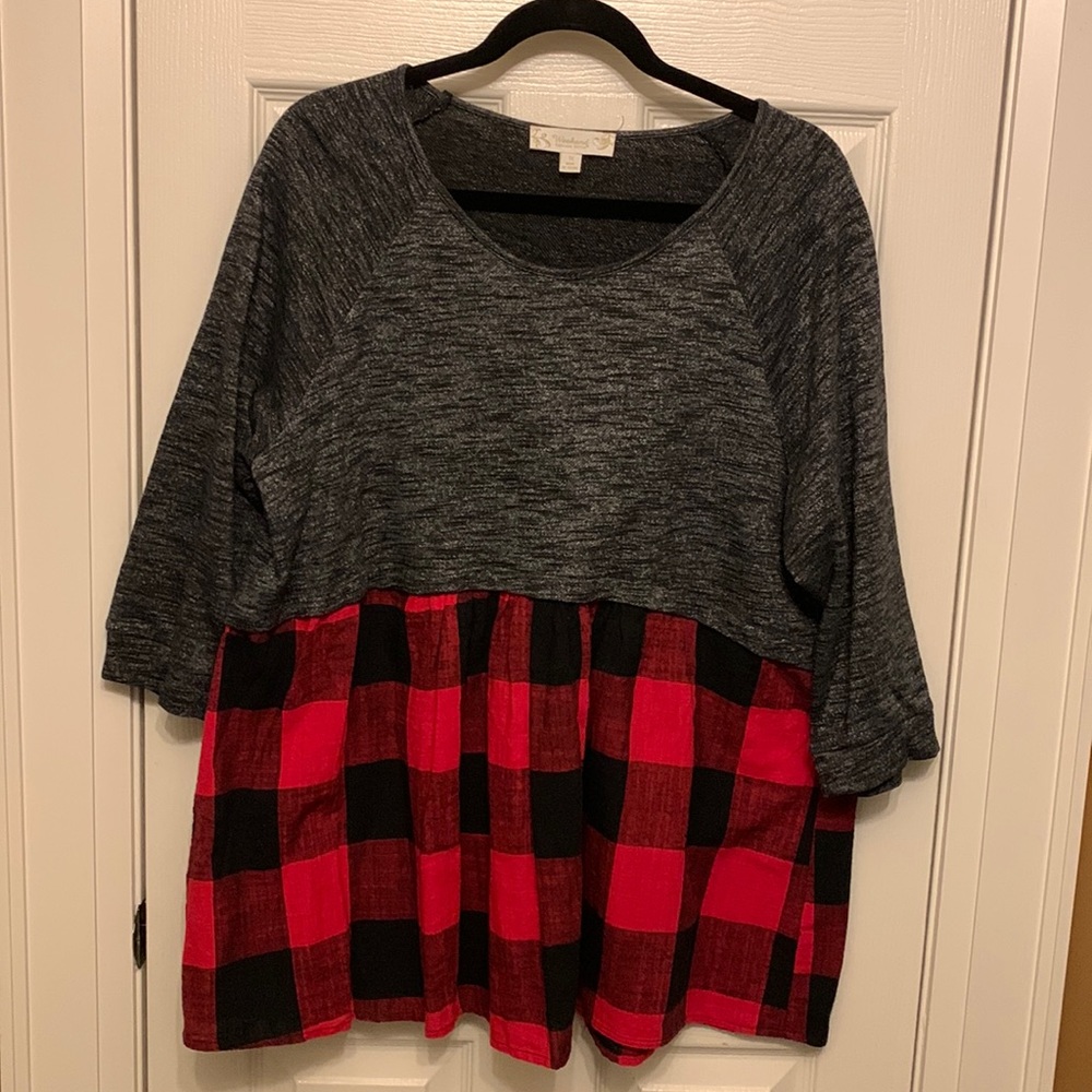 Weekend Buffalo Plaid Top
